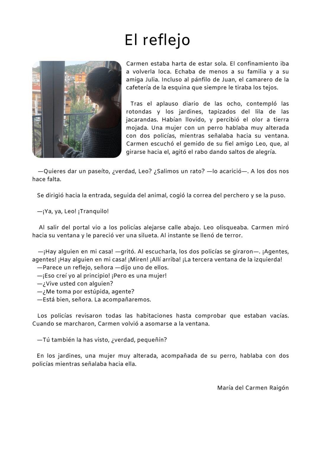Taller de escritura creativa, teatro, y pintura